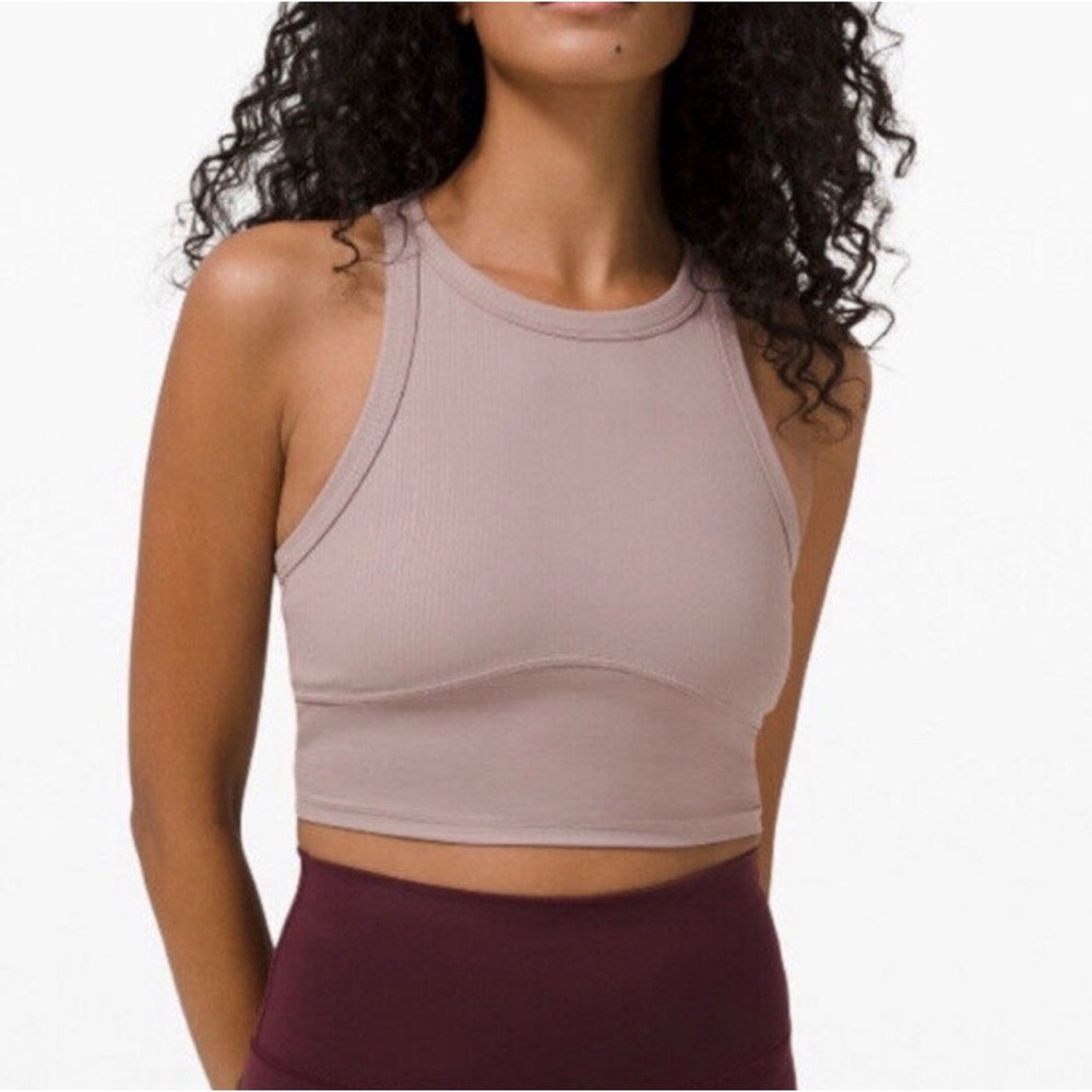 Lululemon Blissful‎ Blend Tank Top Longline High Neck Racerback Size 6